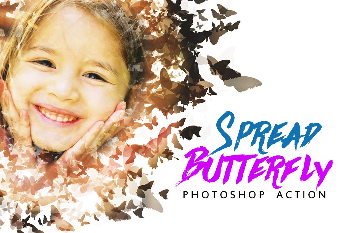 Butterfly Spread Photoshop Actioncover image.
