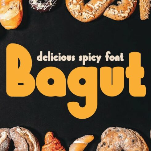 Bagut - Delcous spicy font cover image.
