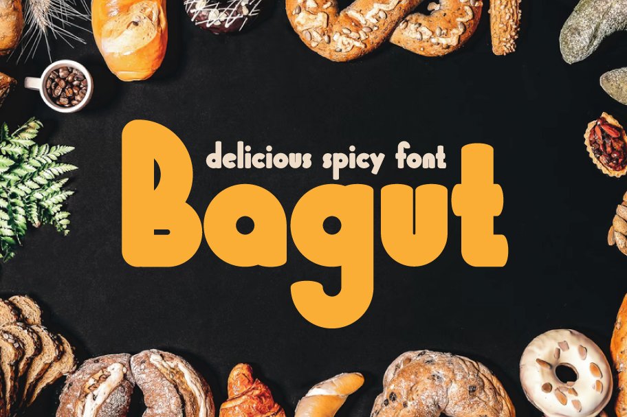 Bagut - Delcous spicy font cover image.