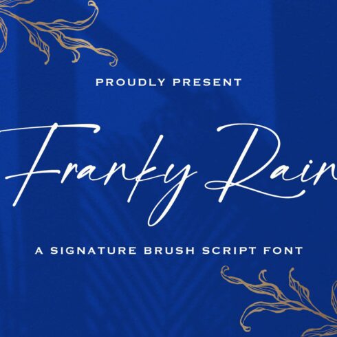 Franky Rain - Signature Script Font cover image.