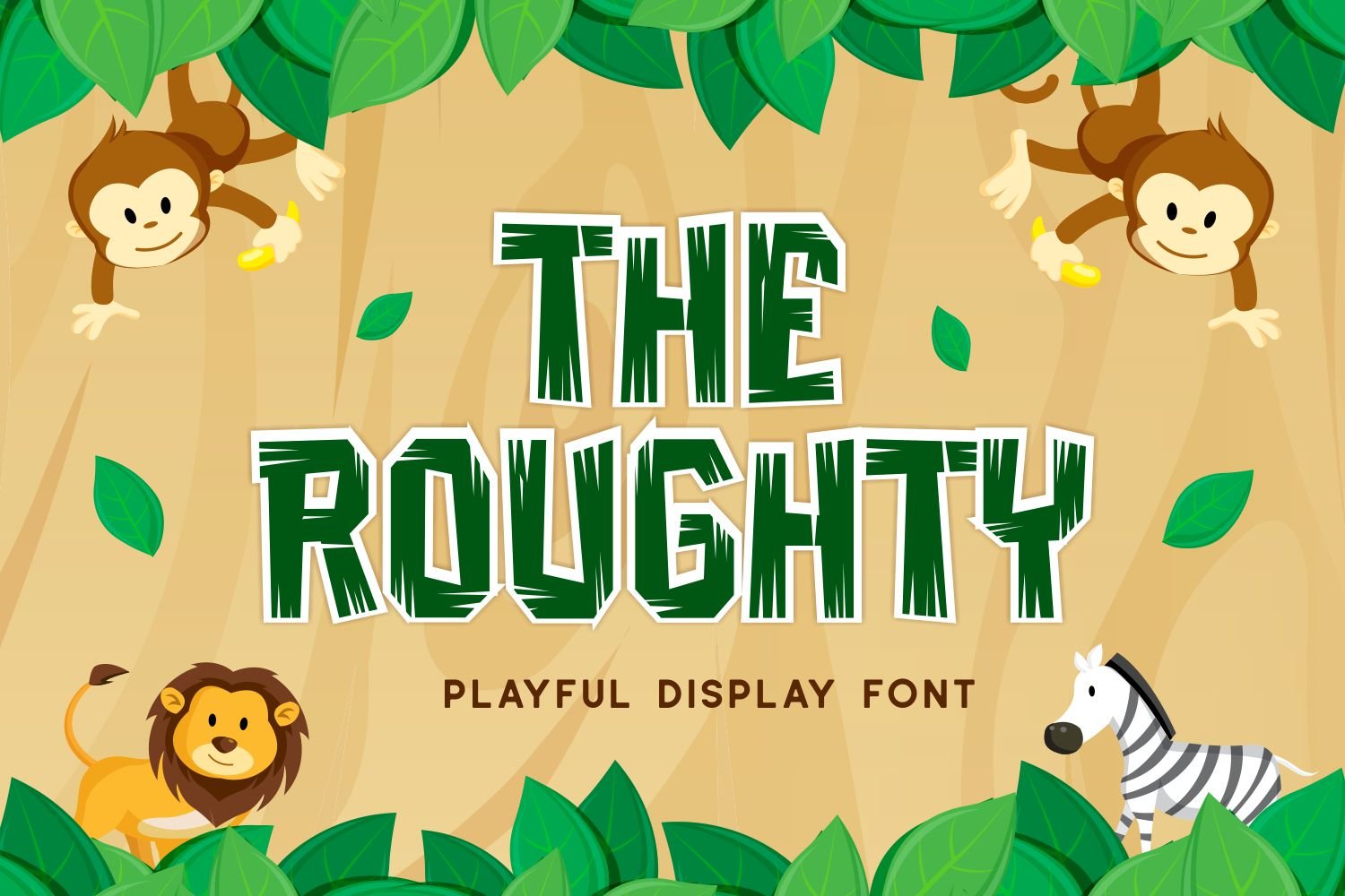 Roughty - Playful Font cover image.