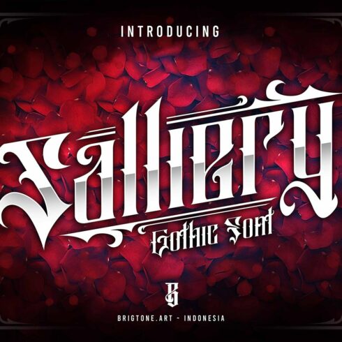 Salliery - Blackletter Tattoo Font cover image.