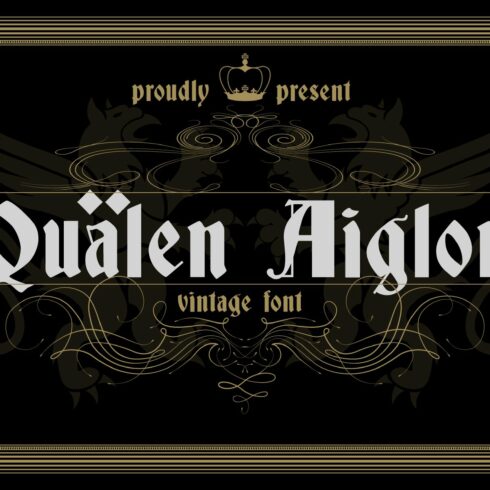 Qualen Aiglon - Vintage Fontcover image.