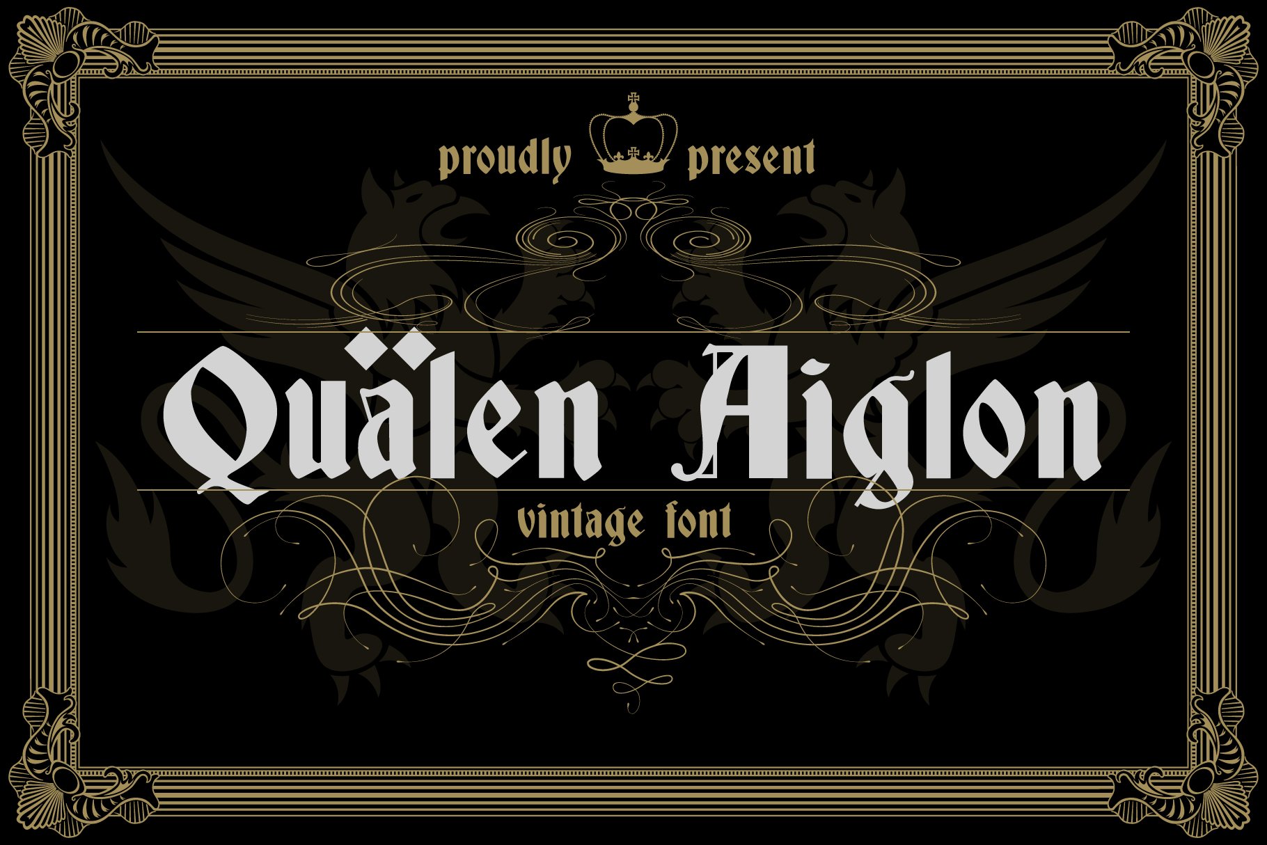 Qualen Aiglon - Vintage Fontcover image.