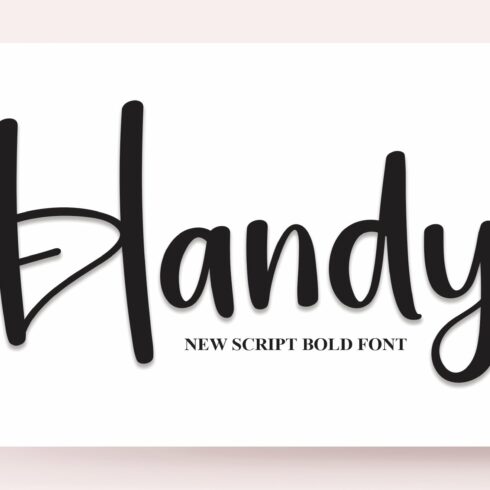 Handy | Script Font cover image.