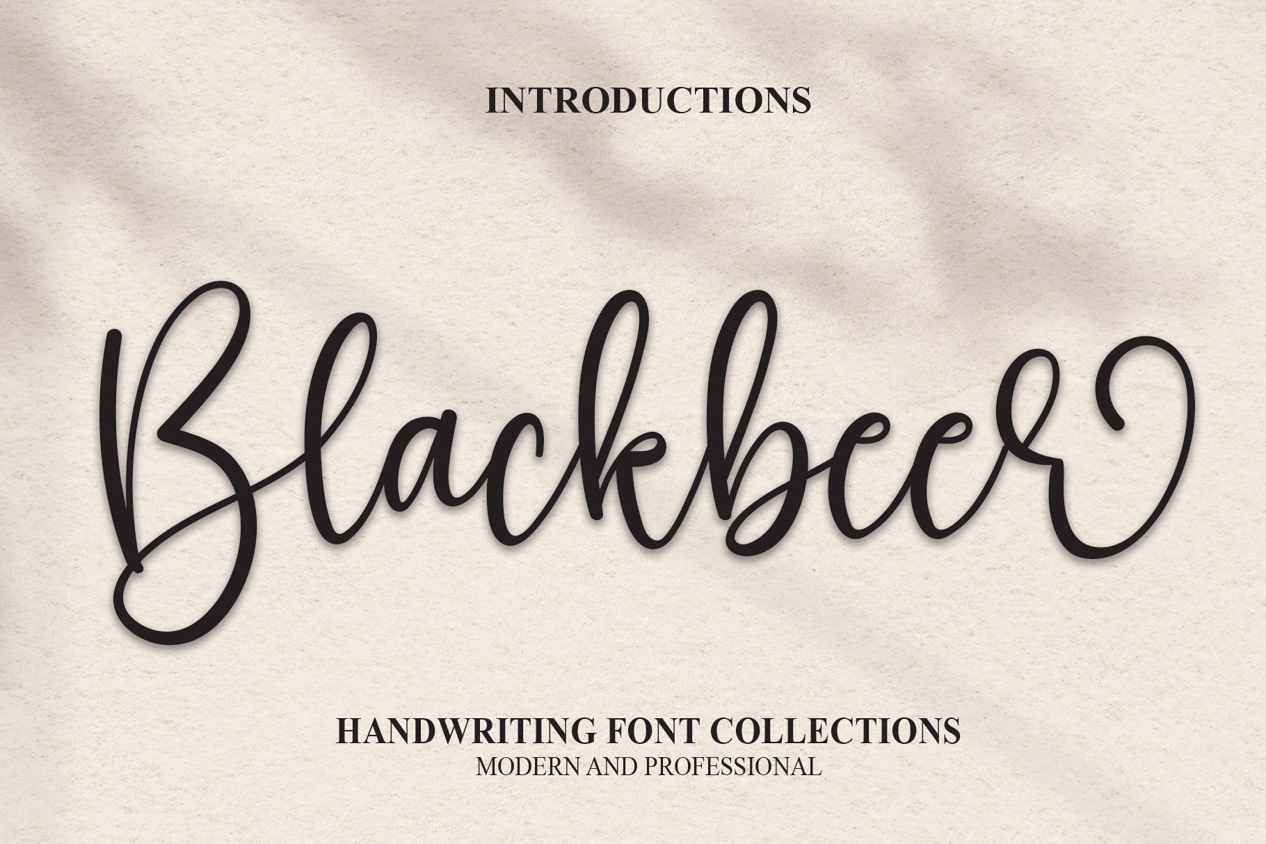 Blackbeer | Script Font cover image.