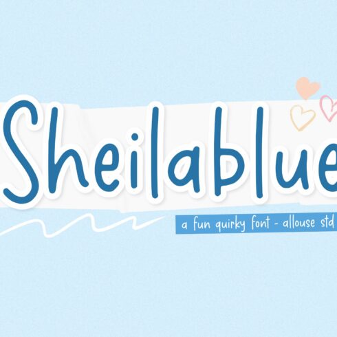 Sheilablue A Fun Quirky Font cover image.