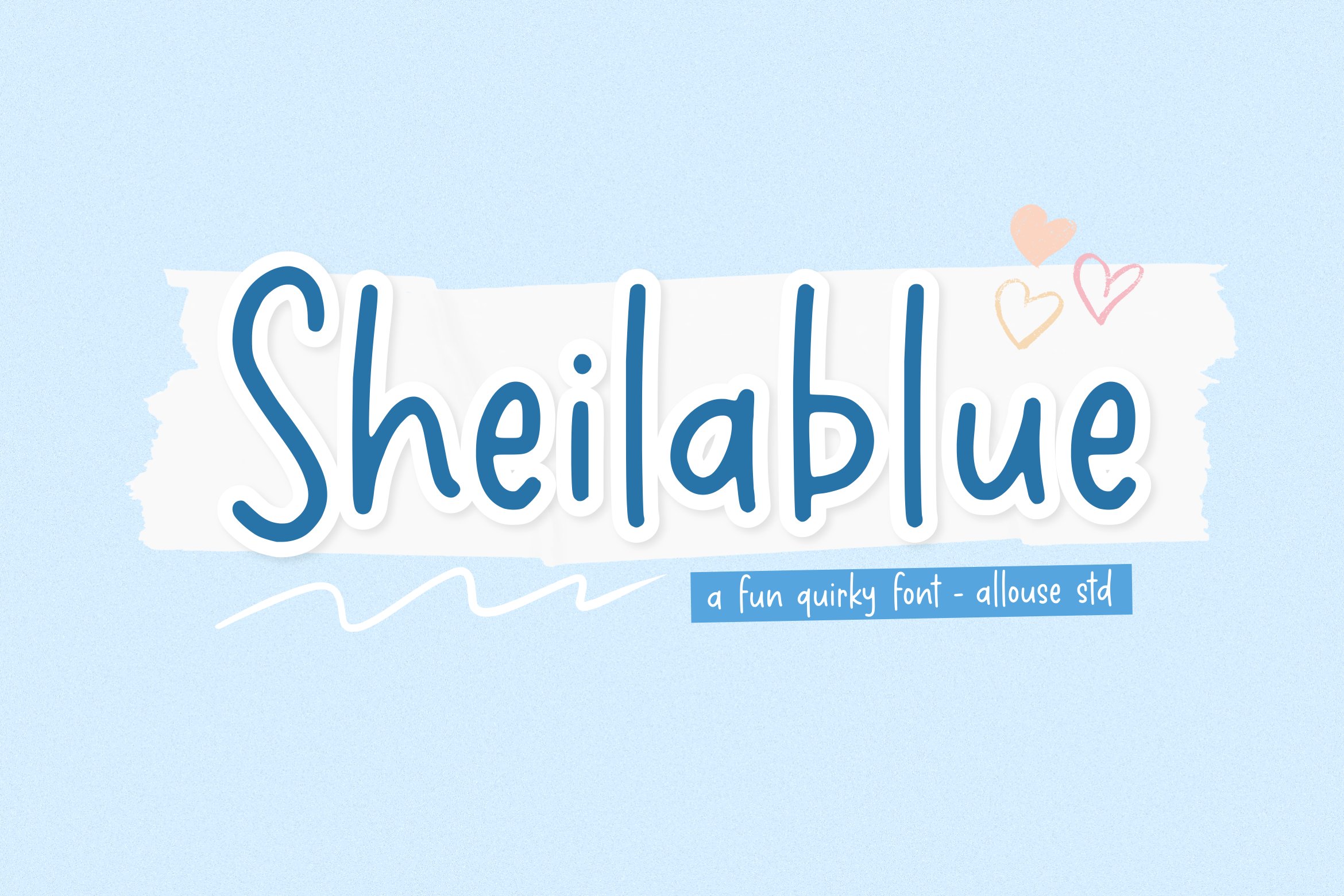 Sheilablue A Fun Quirky Font cover image.