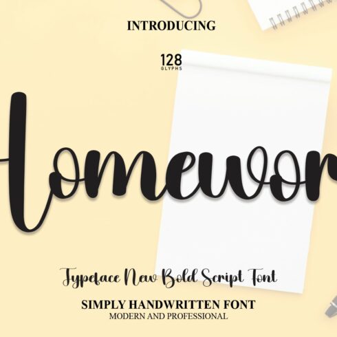 Homework | Script Font cover image.