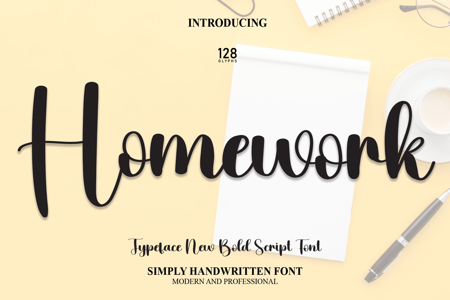 Homework | Script Font cover image.