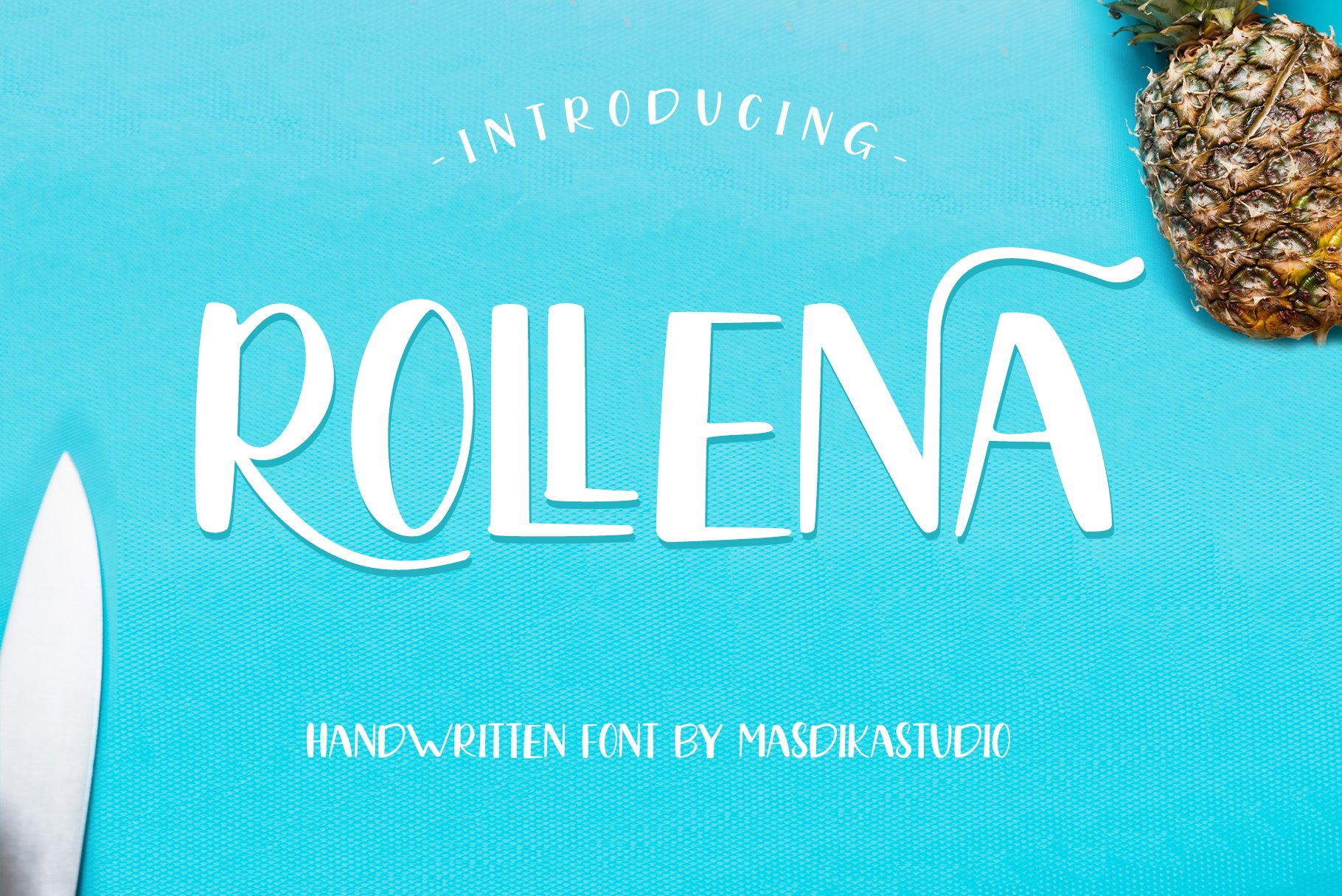 Rollena - A Fun Handwritten Font cover image.