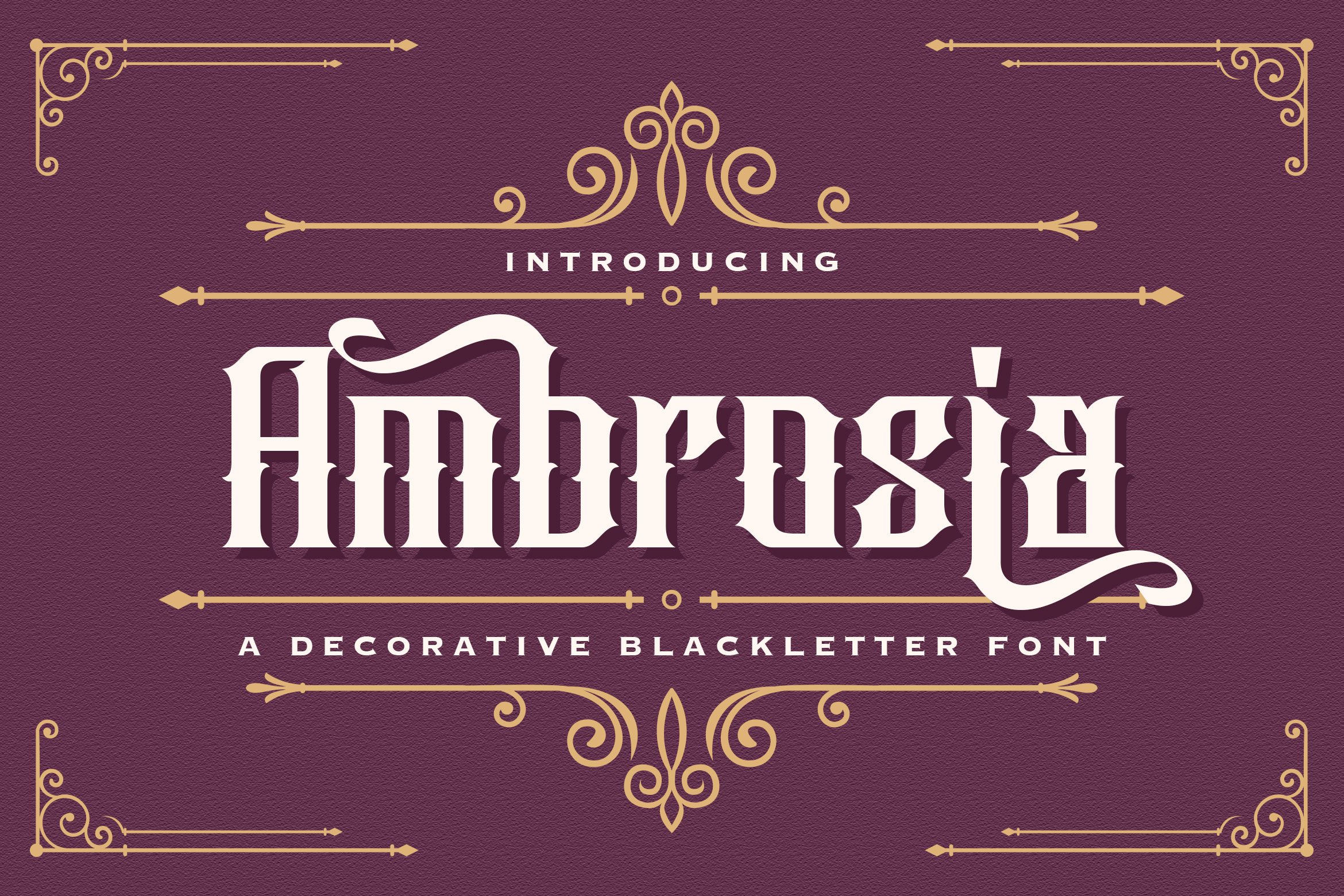 Ambrosia - Blackletter Font cover image.