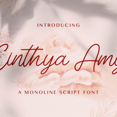 Cinthya Amy - Handwritten Font cover image.