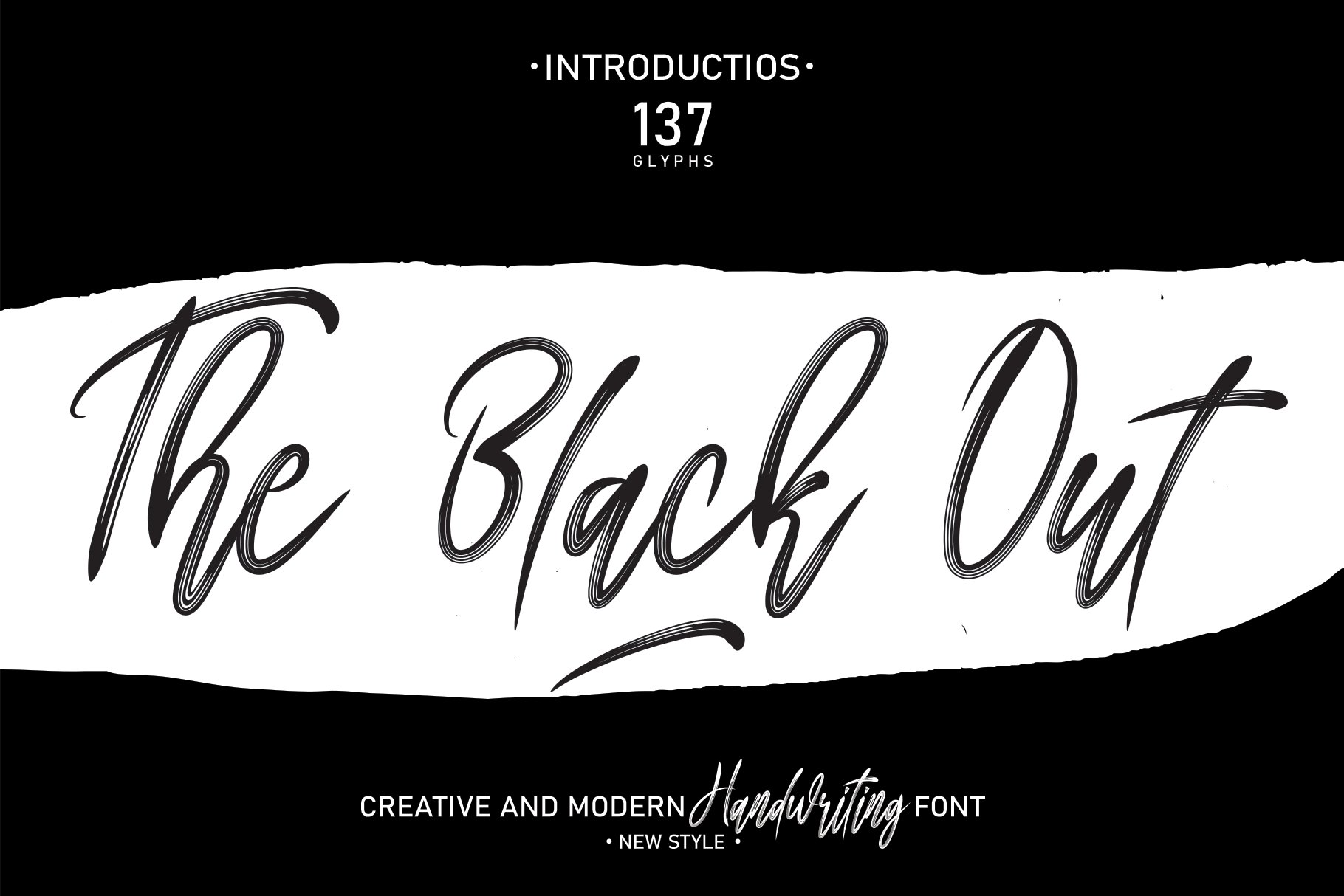 The Black Out | Script Font cover image.