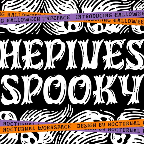 Hepives Spooky Fonts cover image.