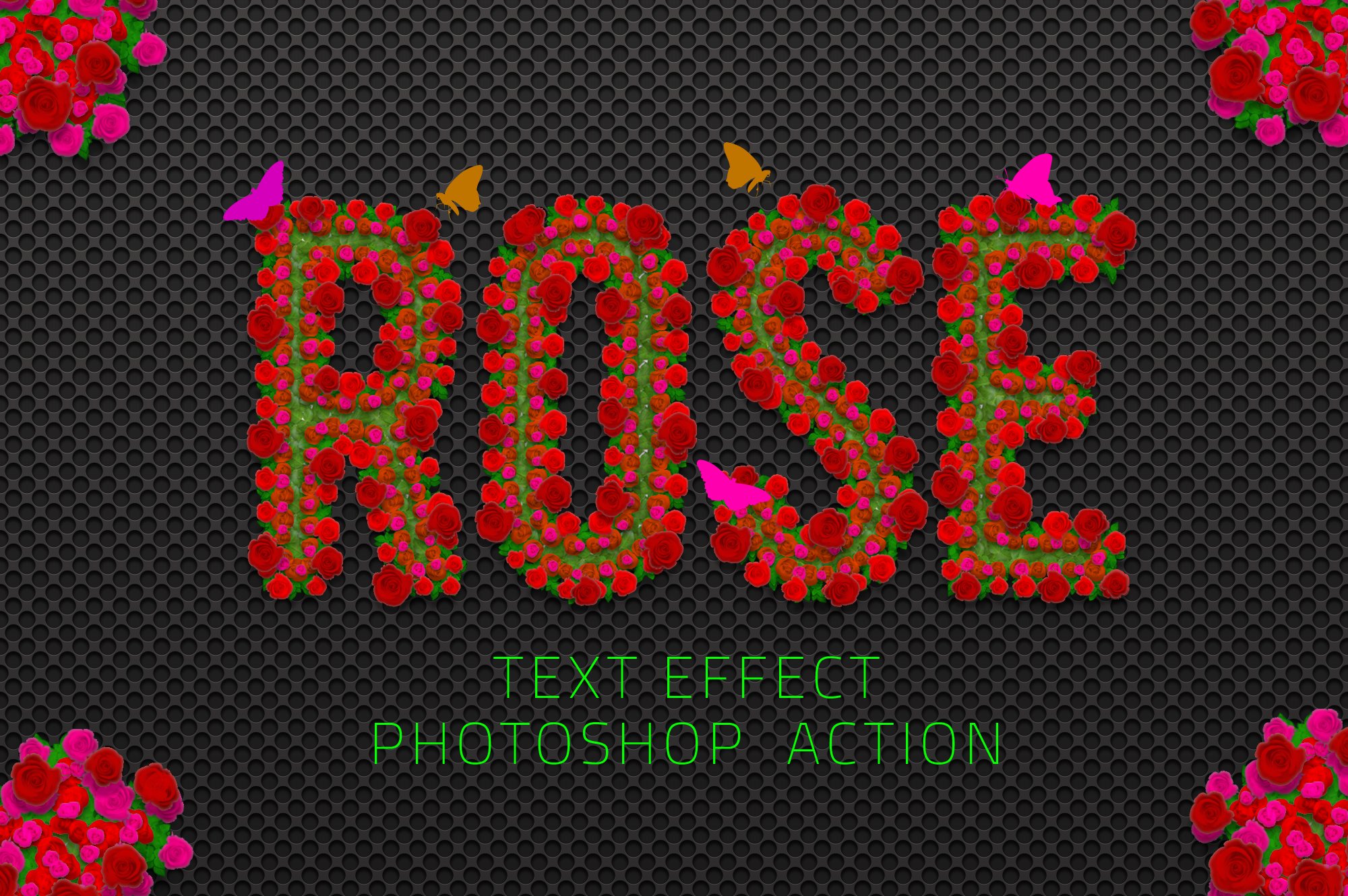 Rose Flowers Text Effectcover image.