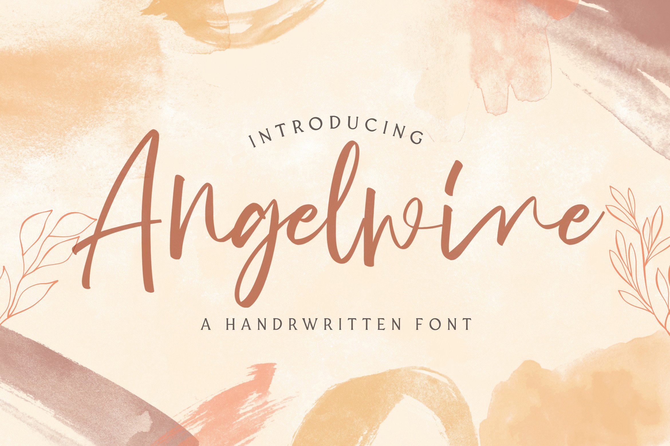 Angelwine - Handwritten Font cover image.