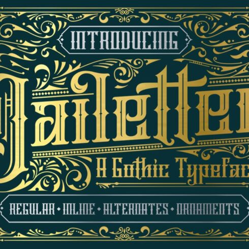 Jailetter Typeface + Extras cover image.
