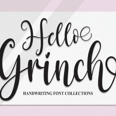 Hello Grinch | Script Font cover image.