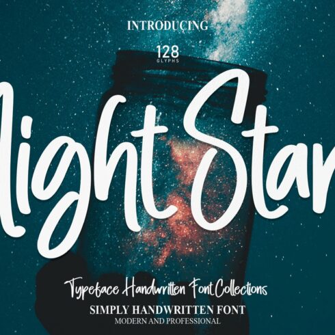 Night Stars | Script Font cover image.