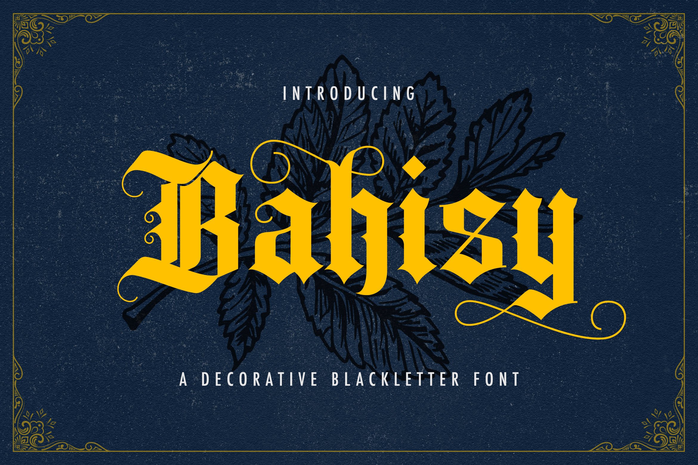 Bahisy - Blackletter Font cover image.