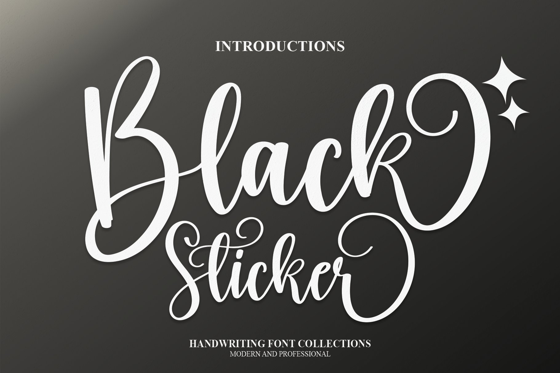 Black Sticker | Script Font cover image.