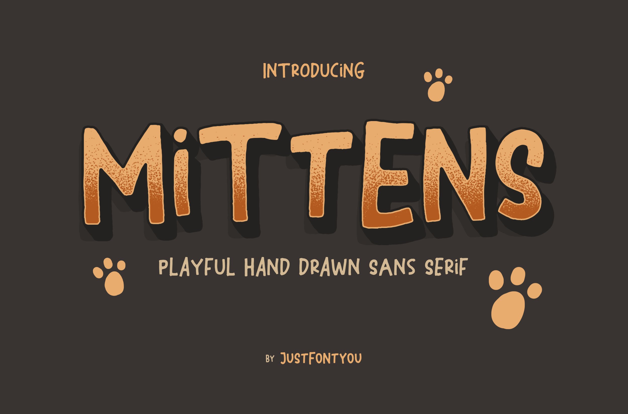 Mittens - Casual Fun Font cover image.