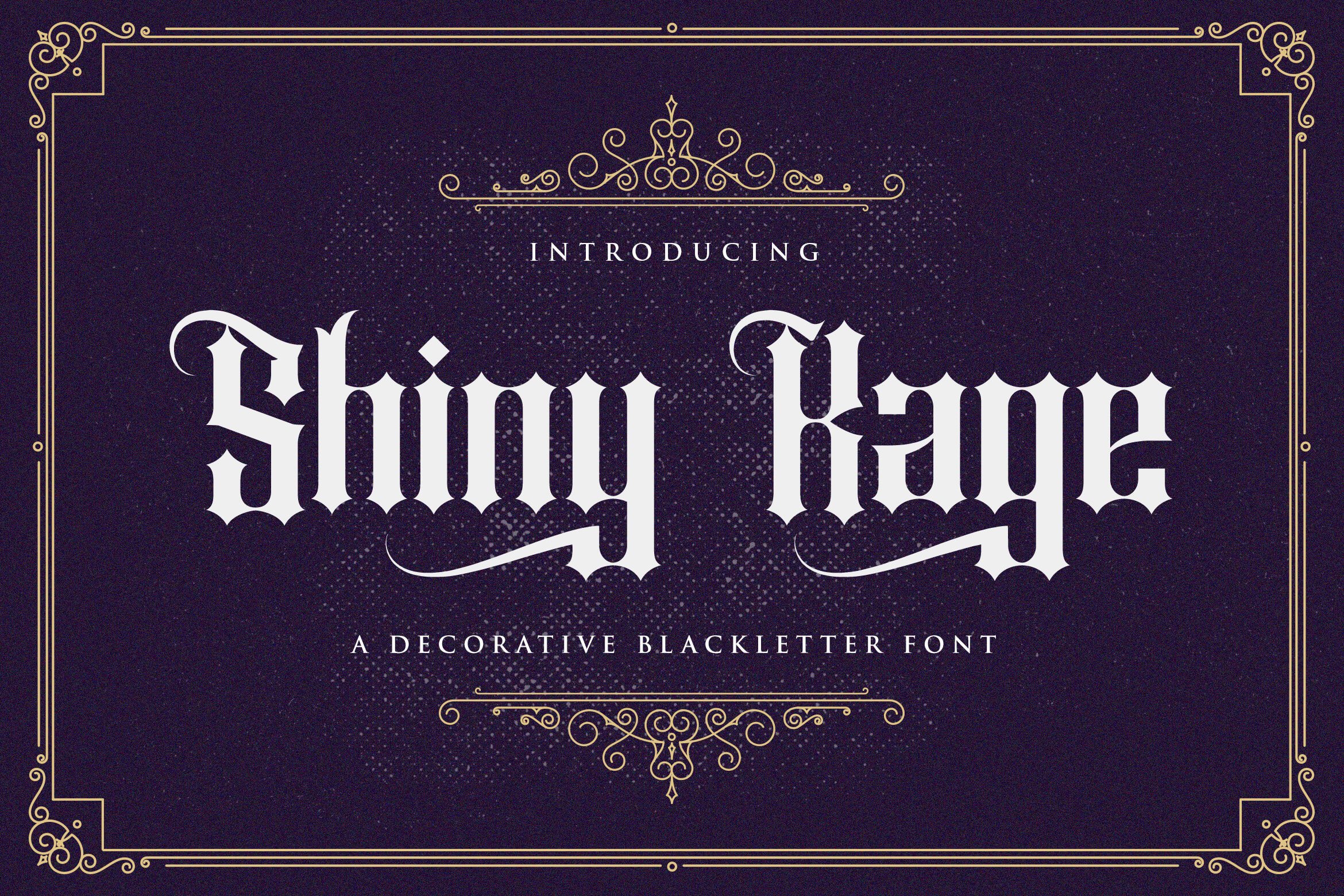 Shiny Kage - Blackletter Font cover image.