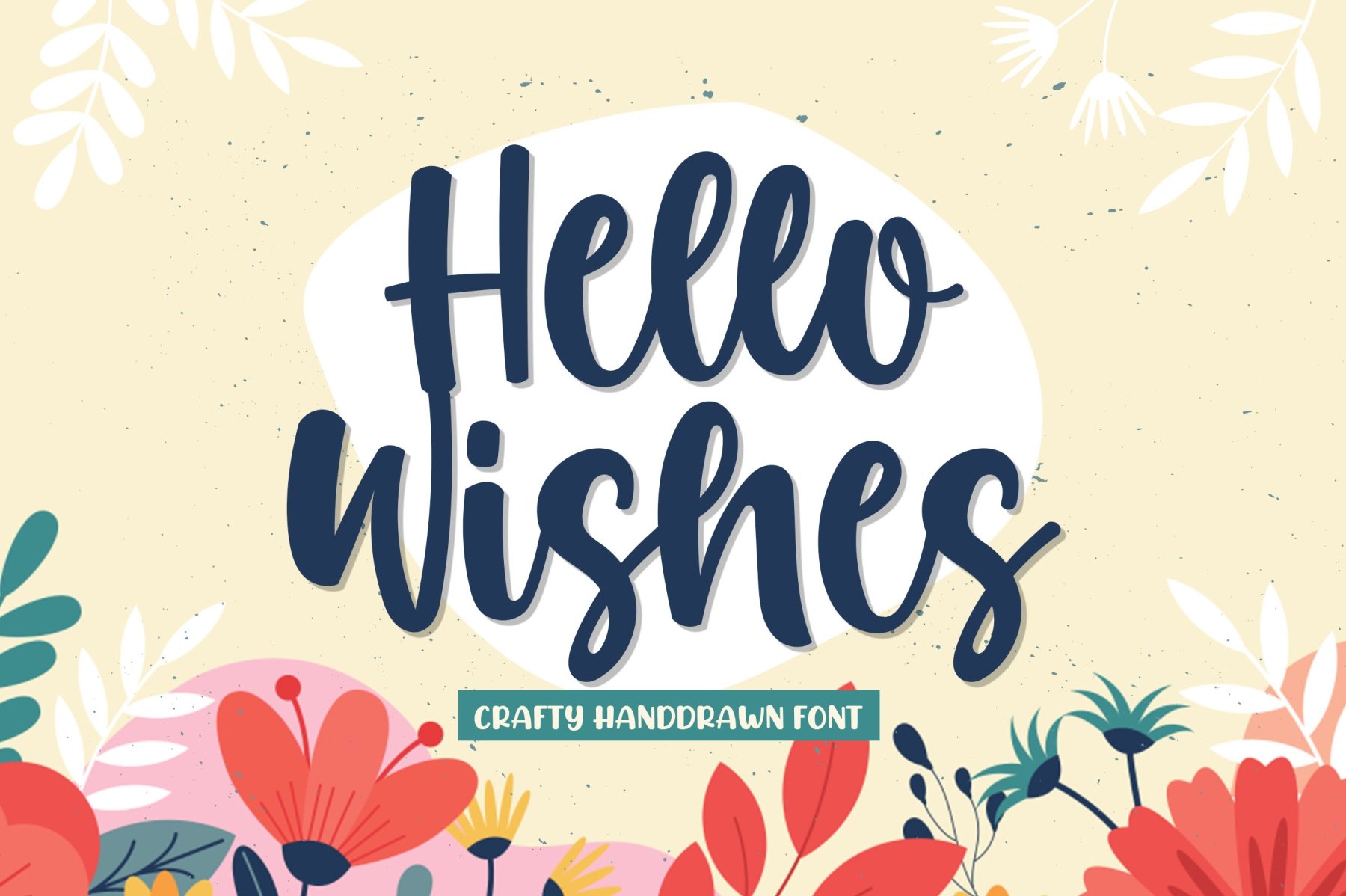 Hello Wishes a Crafty Font cover image.