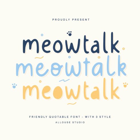 Meowtalk Font cover image.