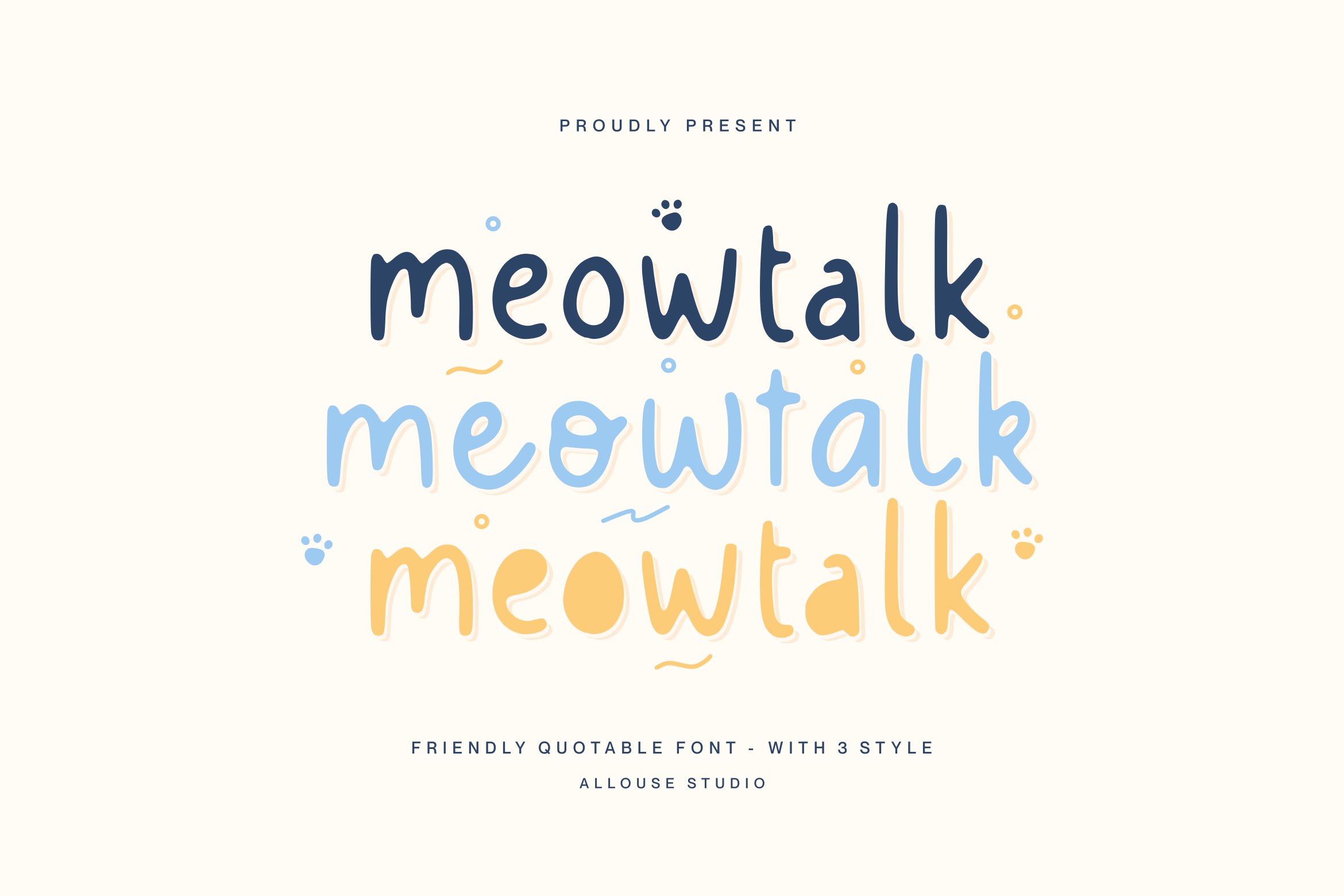 Meowtalk Font cover image.