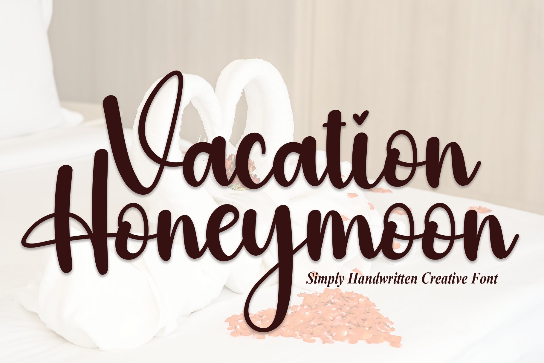 Vacation Honeymoon | Script Font cover image.