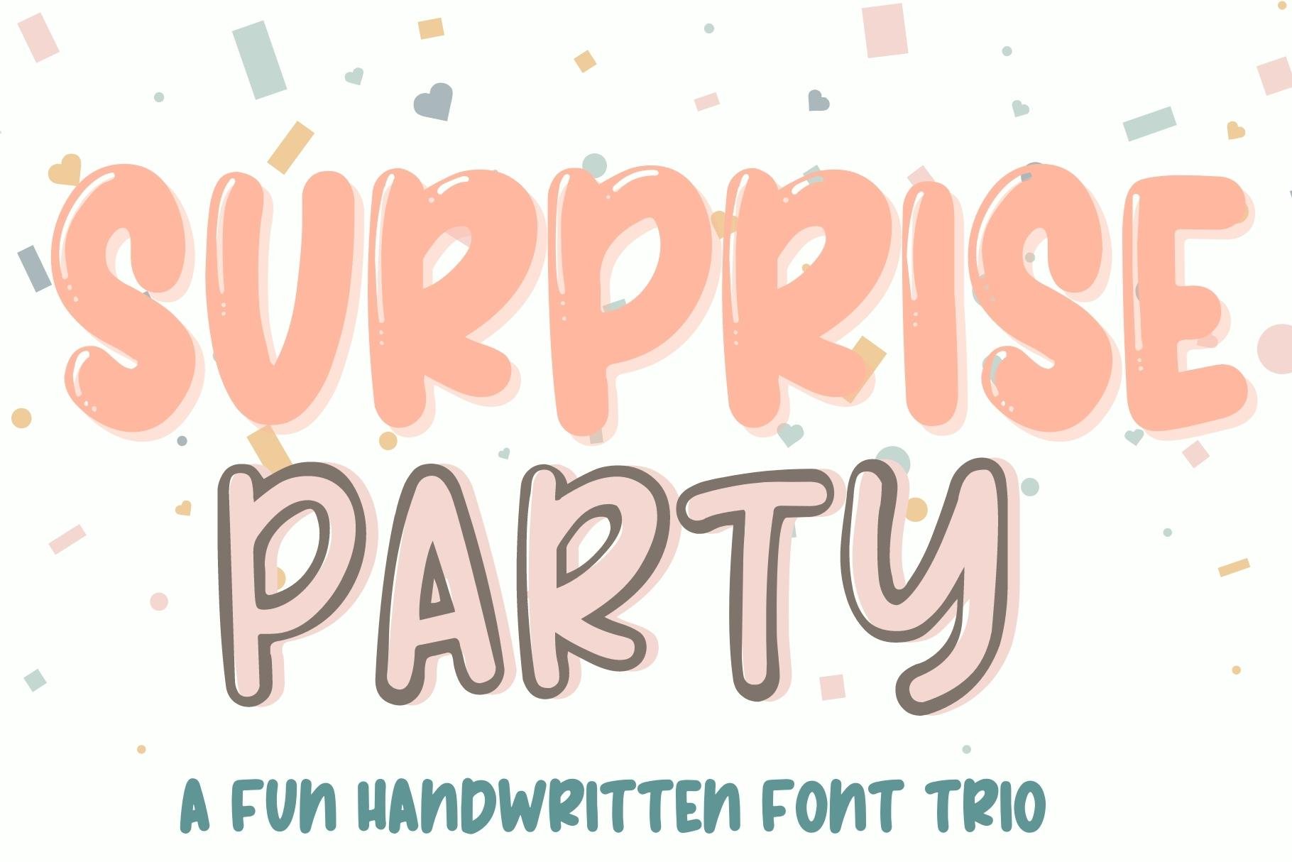 Surprise Party, Fun Party Font cover image.