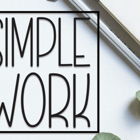 Simple Work | Script Font cover image.