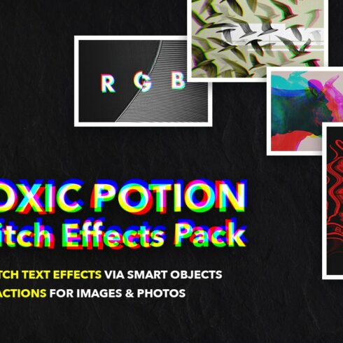 Toxic Potion Glitch Effects Packcover image.