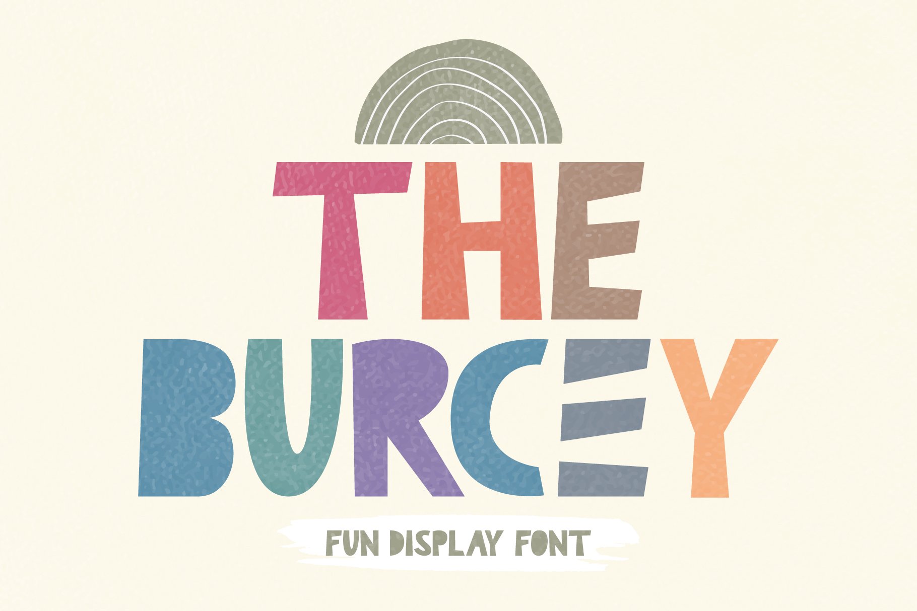 The Burcey - Fun Display Font cover image.