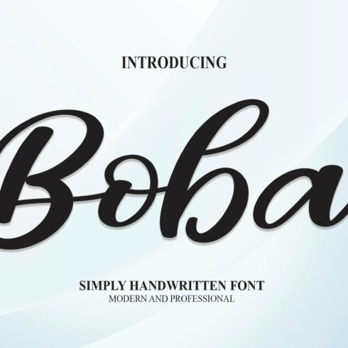 Boba | Script Font cover image.