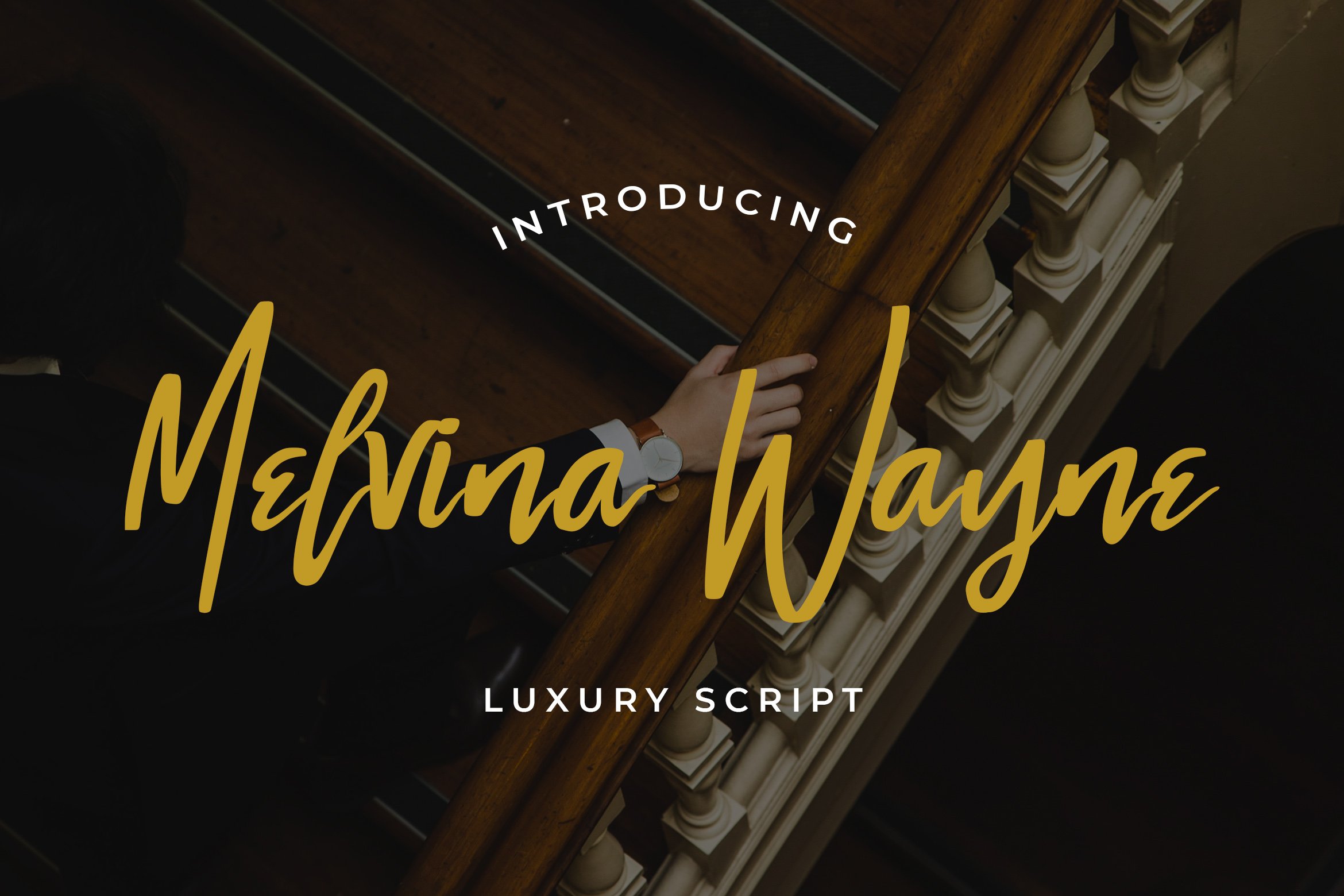 Melvina Wayne - Luxury Script Font cover image.