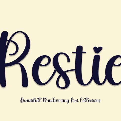 Restie | Script Font cover image.