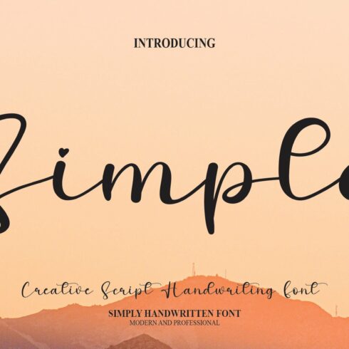 Simple | Script Font cover image.