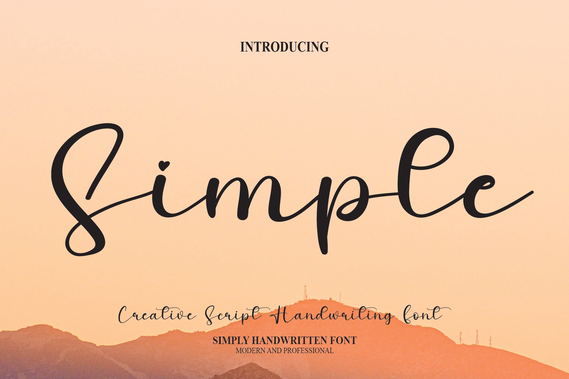 Simple | Script Font cover image.