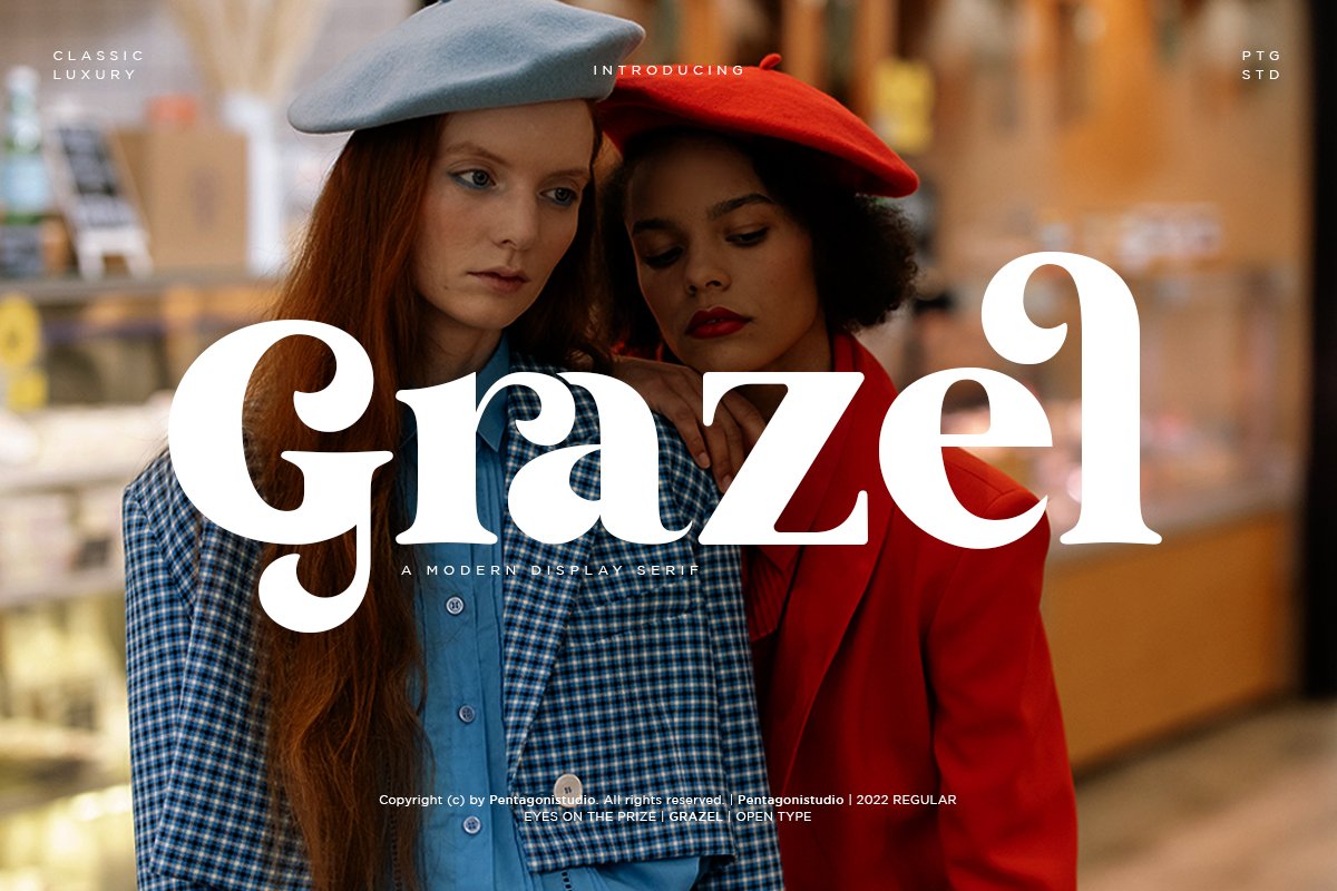 Grazel | Modern Display Serifcover image.