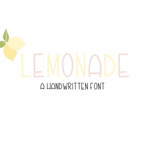 Lemonade Handwritten Font cover image.