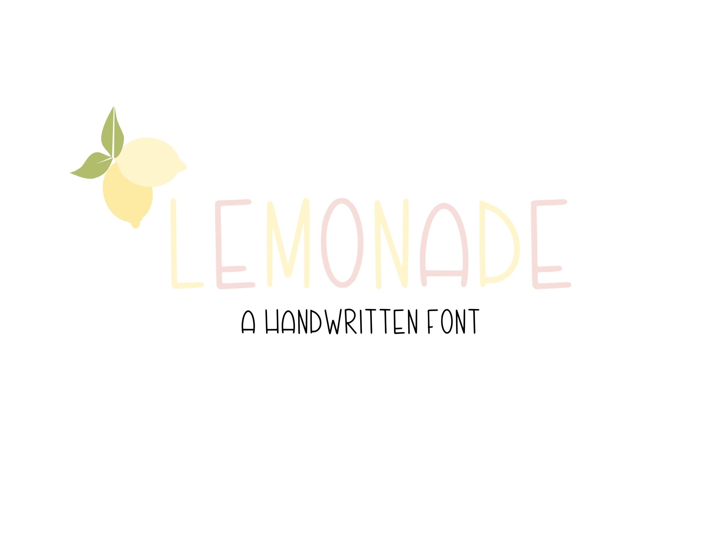 Lemonade Handwritten Font cover image.