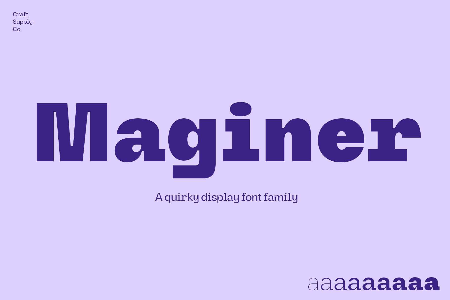 Maginer - Quirky Display Font Family cover image.