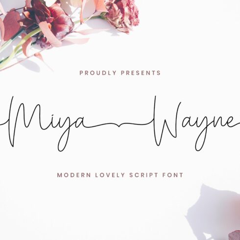 Miya Wayne - Lovely Script Font cover image.
