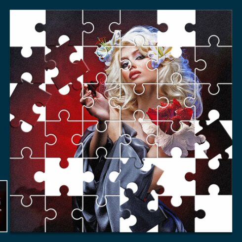 Puzzle Effect  Photoshop Actioncover image.