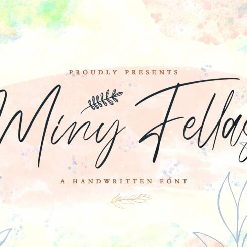 Miny Fellas - Handwritten Font cover image.