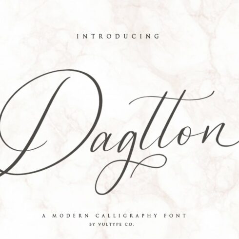 Dagtton - Wedding Calligraphy Font cover image.