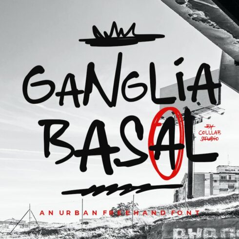 Ganglia Basal | An Urban Font cover image.